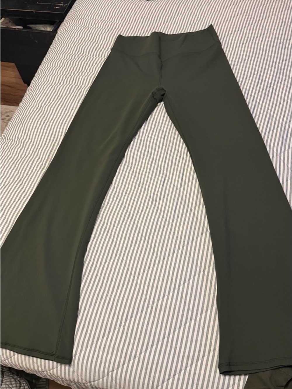 Fabletics Olive Green Flare Leggings